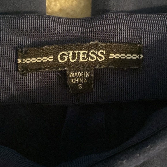 Guess dark blue faux suede pants small - Picture 3 of 6